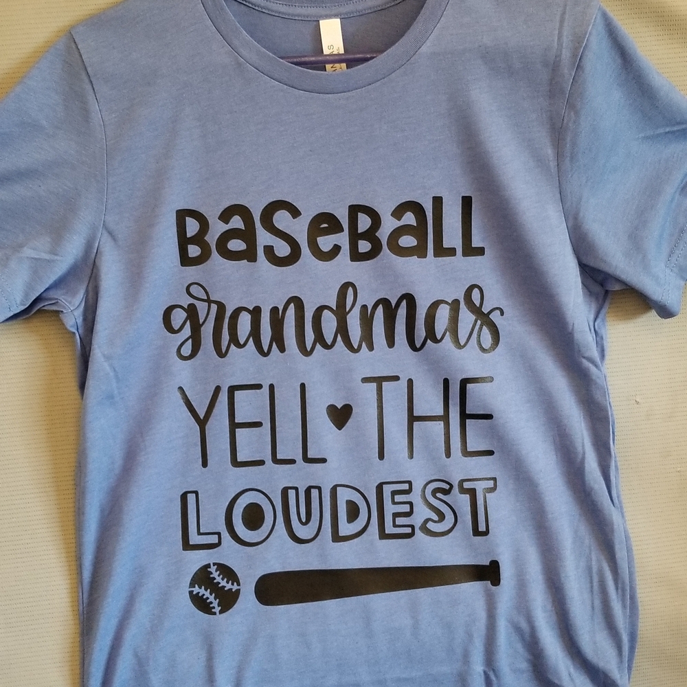 Blue Baseball Grandma Tee